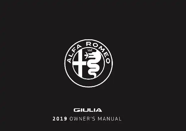 Alfa Romeo Giulia 2019 MY. Owner&#39;s Manual