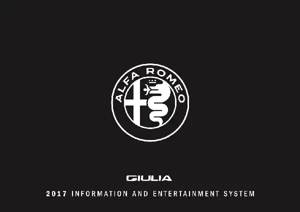 Alfa Romeo Giulia Quadrifoglio 2017 MY. Radio Owner&#39;s Manual Supplement