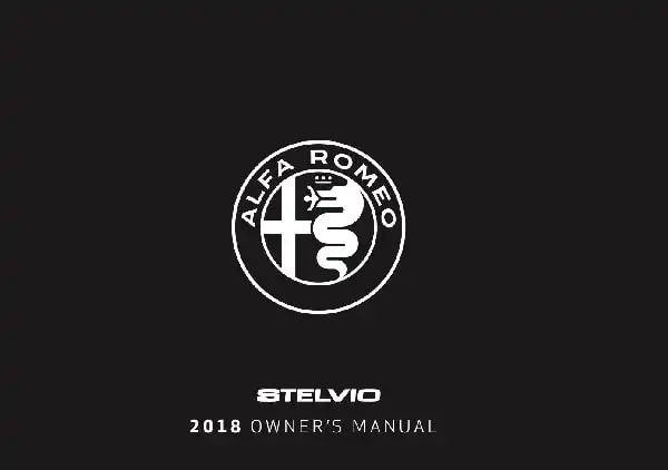 Alfa Romeo Stelvio 2018 MY. Owner&#39;s Manual