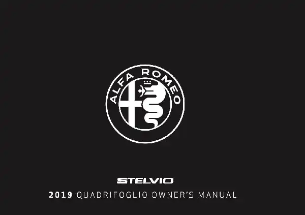 Alfa Romeo Stelvio Quadrifoglio 2019 MY. Owner&#39;s Manual