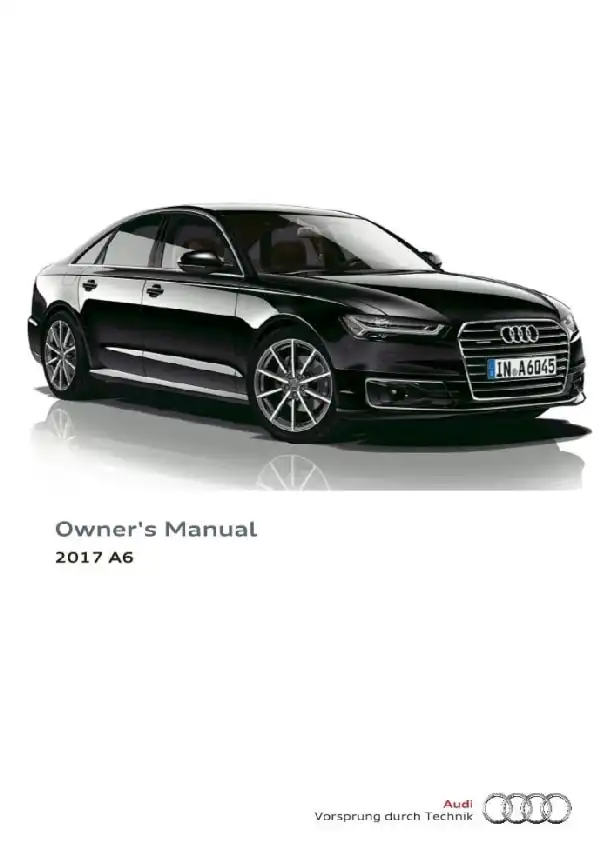 Audi A6, S6 2017 MY. Owner&#39;s Manual