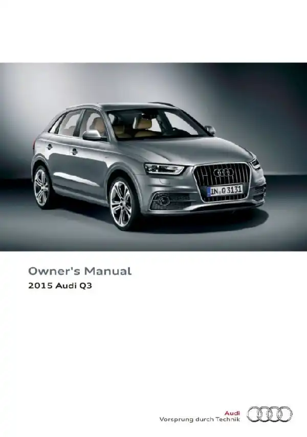 Audi Q3 2015 MY. Owner&#39;s Manual