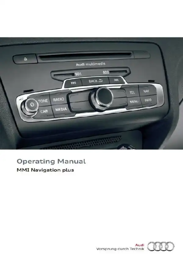 Audi Q3 2016 MY. Operating Manual. MMI Navigation plus