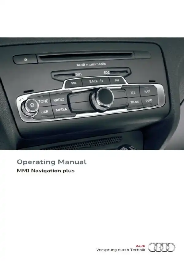 Audi Q3 2017 MY. Operating Manual. MMI Navigation plus