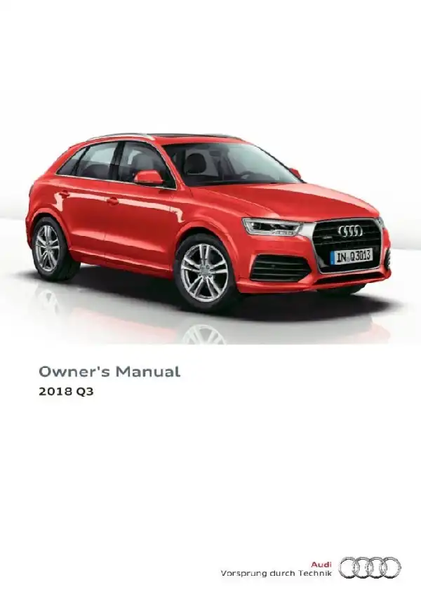 Audi Q3 2018 MY. Owner&#39;s Manual
