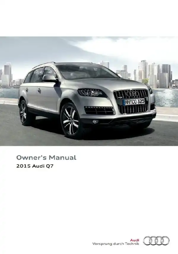 Audi Q7 2015 MY. Owner&#39;s Manual