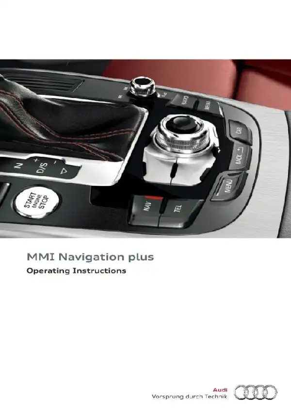 Audi RS 5 Cabriolet 2013 MY. MMI Navigation Plus. Operating Instructions