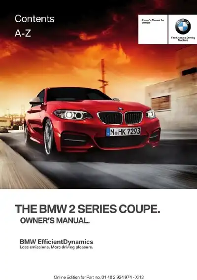 BMW 2 Series Coupe (F45). Owner&#39;s Manual