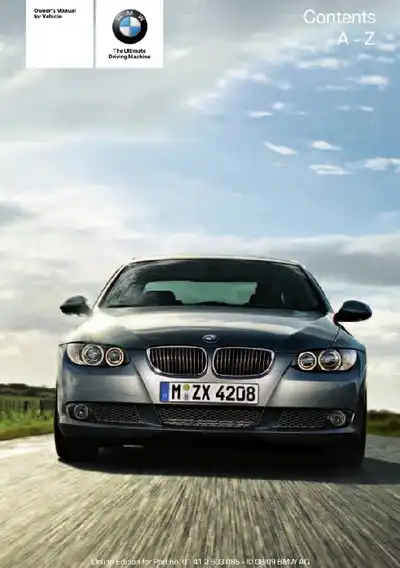 BMW 3 Series 2010 MY. Owner&#39;s Manual