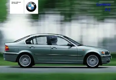 BMW 3 Series Sedan 2003 MY. Owner&#39;s Manual