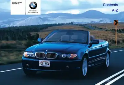 BMW 3 Series Sedan 2005 MY. Owner&#39;s Manual