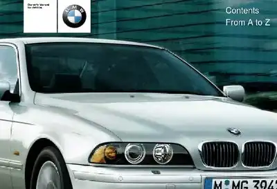 BMW 5 Series 2003 MY. Owner&#39;s Manual
