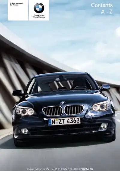 BMW 5 Series 2010 MY. Owner&#39;s Manual