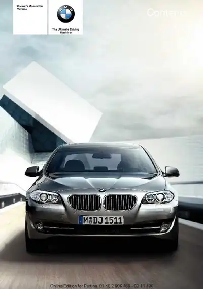 BMW 5 Series 2011 MY. Owner&#39;s Manual