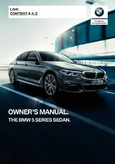 BMW 5 Series 2018 MY. Owner&#39;s Manual