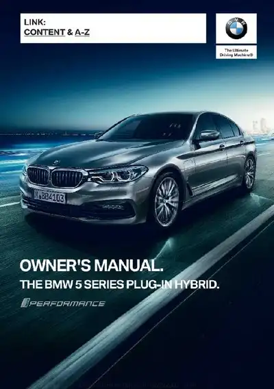 BMW 5 Series 2019 MY. Owner&#39;s Manual