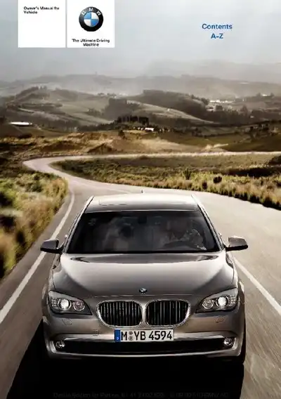 BMW 7 Series 2010 MY. Owner&#39;s Manual