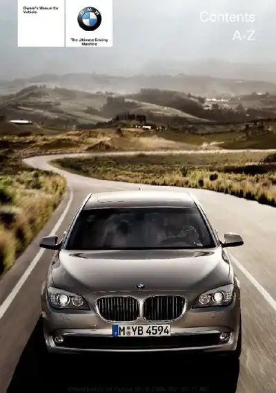 BMW 7 Series 2012 MY. Owner&#39;s Manual