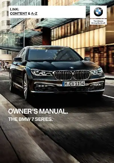 BMW 7 Series 2019 MY. Owner&#39;s Manual