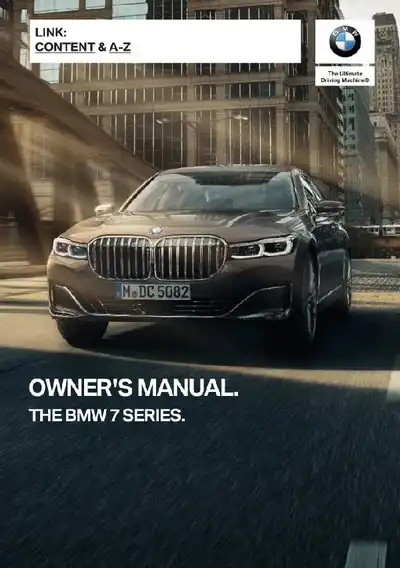 BMW 7 Series 2020 MY. Owner&#39;s Manual