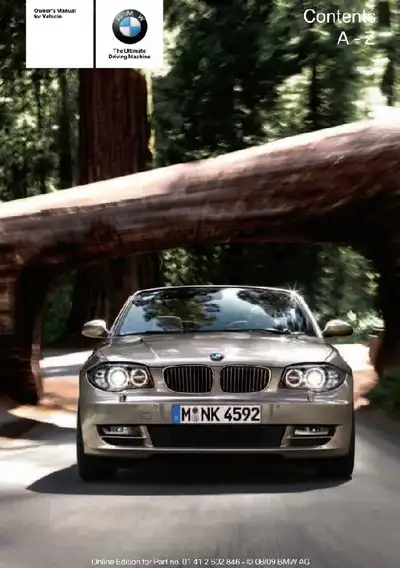 BMW 128i, 135i Coupe 2010 MY. Owner&#39;s Manual