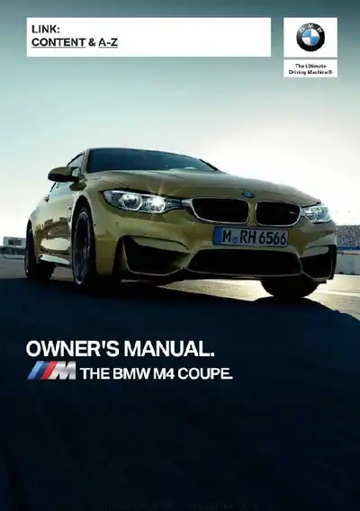 BMW M4 Coupe 2020 MY. Owner&#39;s Manual