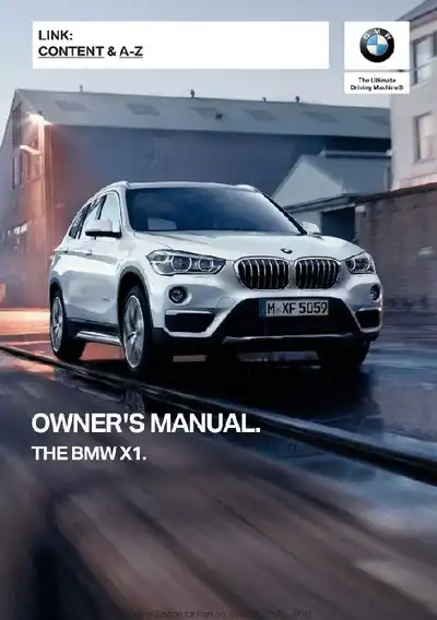BMW X1 2018 MY. Owner&#39;s Manual