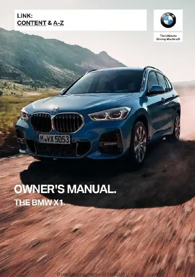 BMW X1 2020 MY. Owner&#39;s Manual