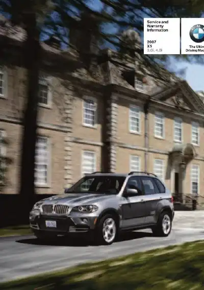 BMW X5 2007 MY. Owner&#39;s Manual
