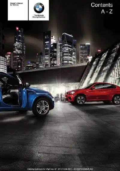 BMW X5 M 2011 MY. Owner&#39;s Manual