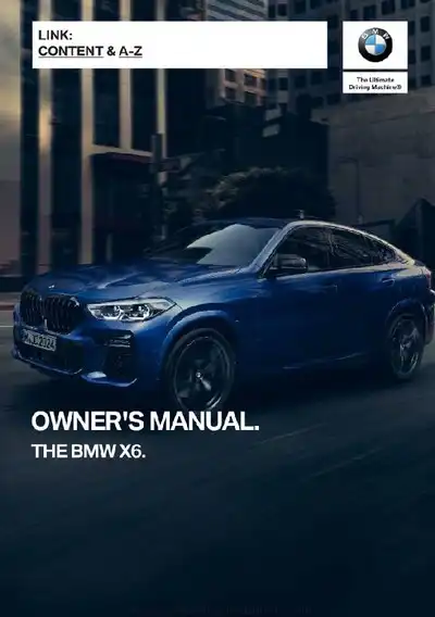 BMW X6 2020 MY. Owner&#39;s Manual