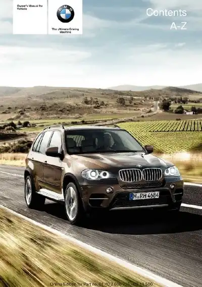 BMW X6 M 2012 MY. Owner&#39;s Manual