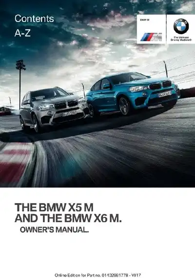 BMW X6 M 2018 MY. Owner&#39;s Manual