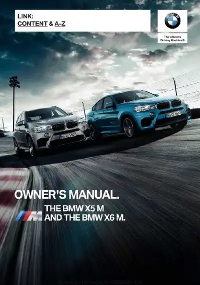 BMW X6 M 2019 MY. Owner&#39;s Manual