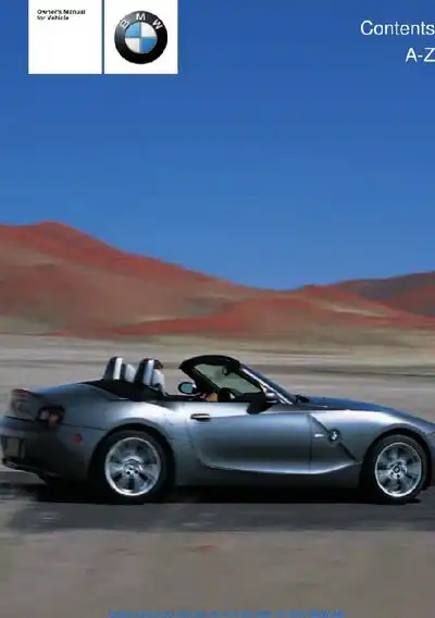 BMW Z4 2004 MY. Owner&#39;s Manual
