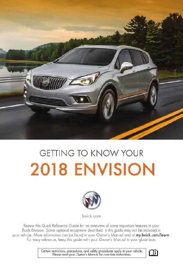 Buick Envision 2018 MY. Getting to know