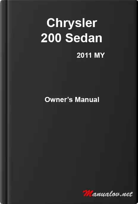 Chrysler 200 Sedan 2011 MY. Owner&#39;s Manual