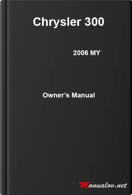 Chrysler 300 2006 MY. Owner&#39;s Manual