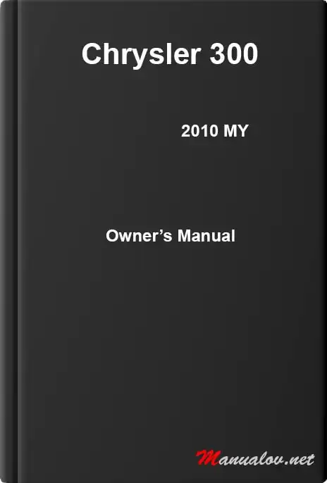 Chrysler 300 2010 MY. Owner&#39;s Manual