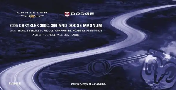 Chrysler 300C 2005 MY. Owner&#39;s Manual