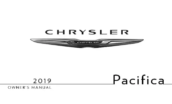 Chrysler Pacifica 2019 MY. Owner&#39;s Manual