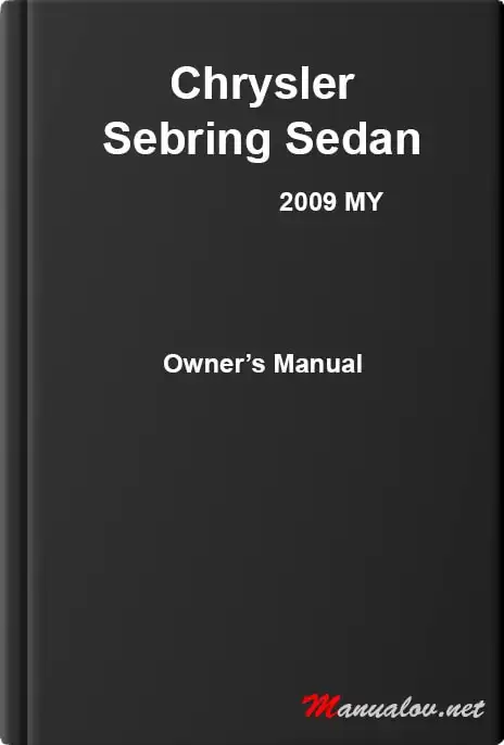 Chrysler Sebring Sedan 2009 MY. Owner&#39;s Manual