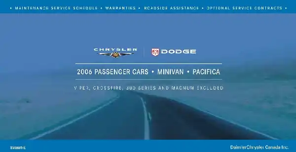 Chrysler Town and Country 2006 MY. Owner&#39;s Manual