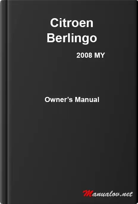 Citroen Berlingo 2008 MY. Owner&#39;s Manual