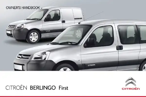 Citroen Berlingo First 2012 MY. Owner&#39;s Manual