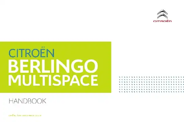 Citroen Berlingo Multispace 2017 MY. Owner&#39;s Manual