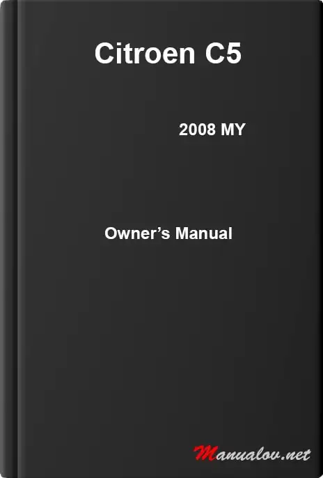 Citroen C5 2008 MY. Owner&#39;s Manual
