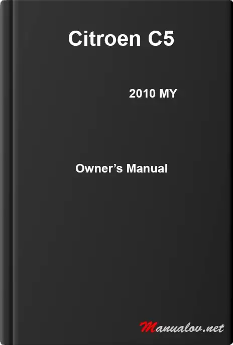 Citroen C5 2010 MY. Owner&#39;s Manual