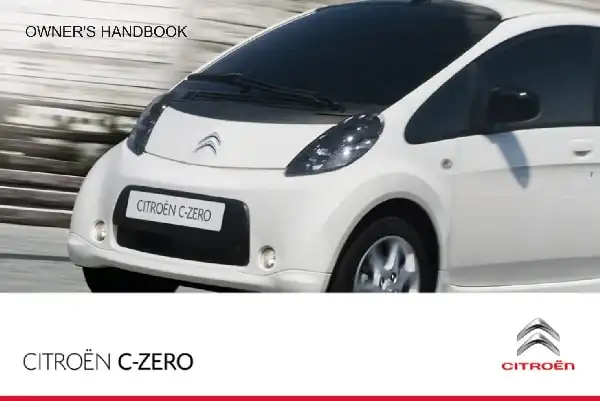 Citroen C-Zero 2010 MY. Owner&#39;s Manual