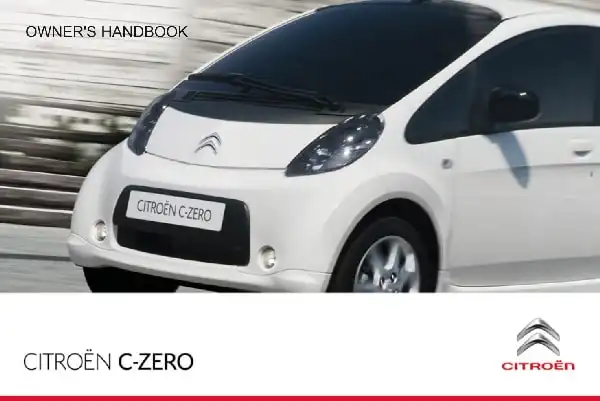 Citroen C-Zero 2012 MY. Owner&#39;s Manual